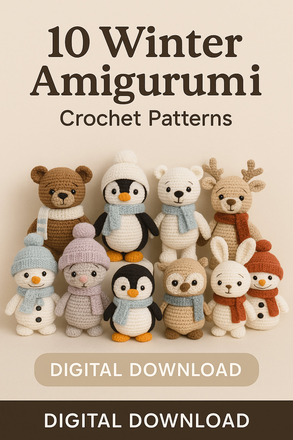 10 Winter Amigurumi Crochet Patterns